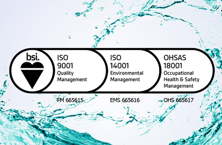 深水生态获得ISO9001/ ISO14001/ OHSAS18001标准化管理体系认证